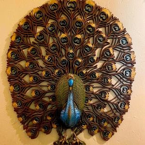MID CENTURY MODERN PEACOCK WALL ART!